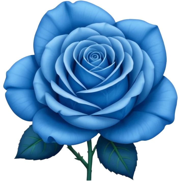 Blue rose emoji