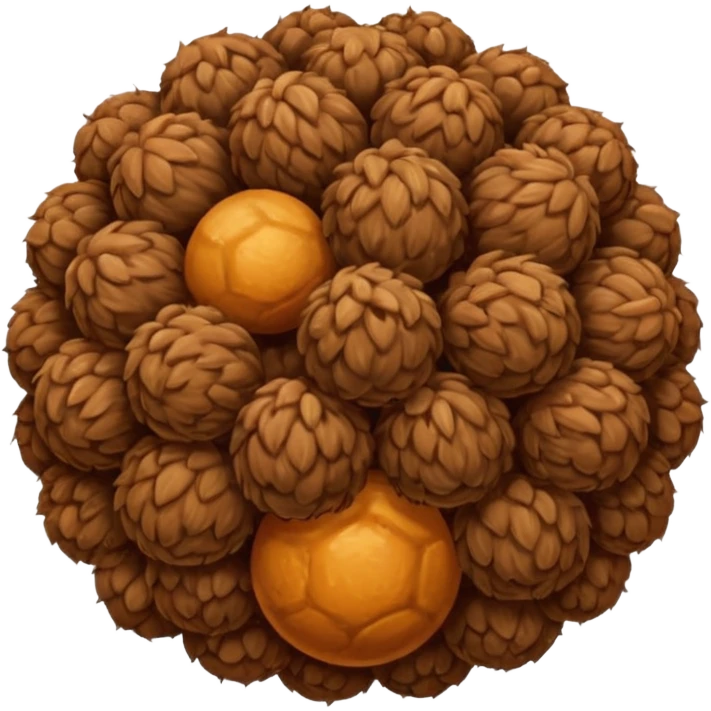 Hairy balls emoji