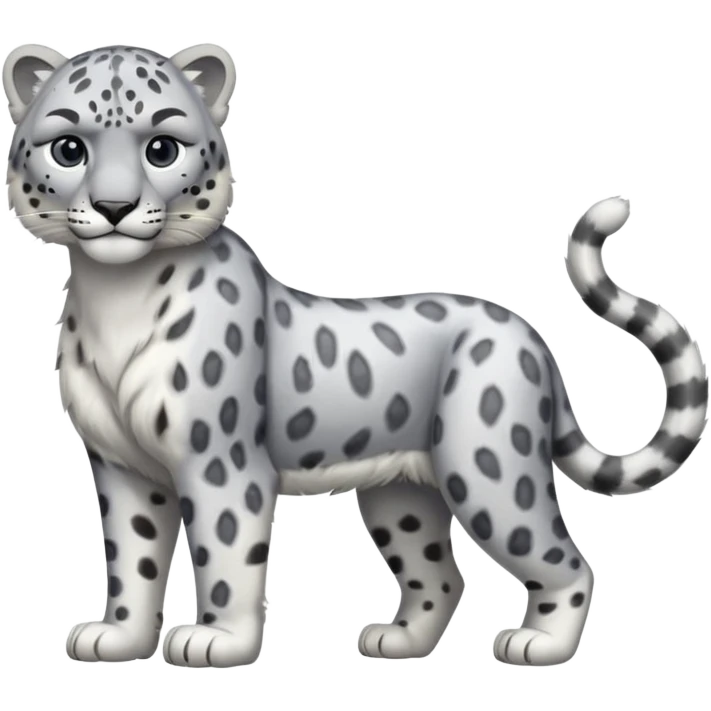 Snow Leopard-full body emoji