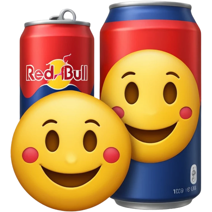 Smiley Emoji with redbull emoji
