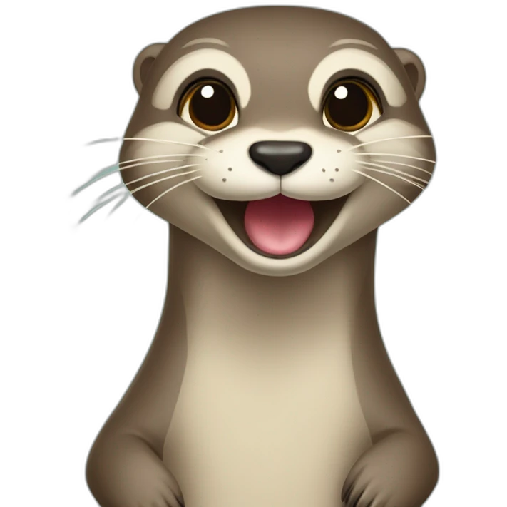 loutre qui fait un doigt d’honneur emoji