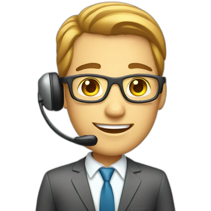 call center agent emoji