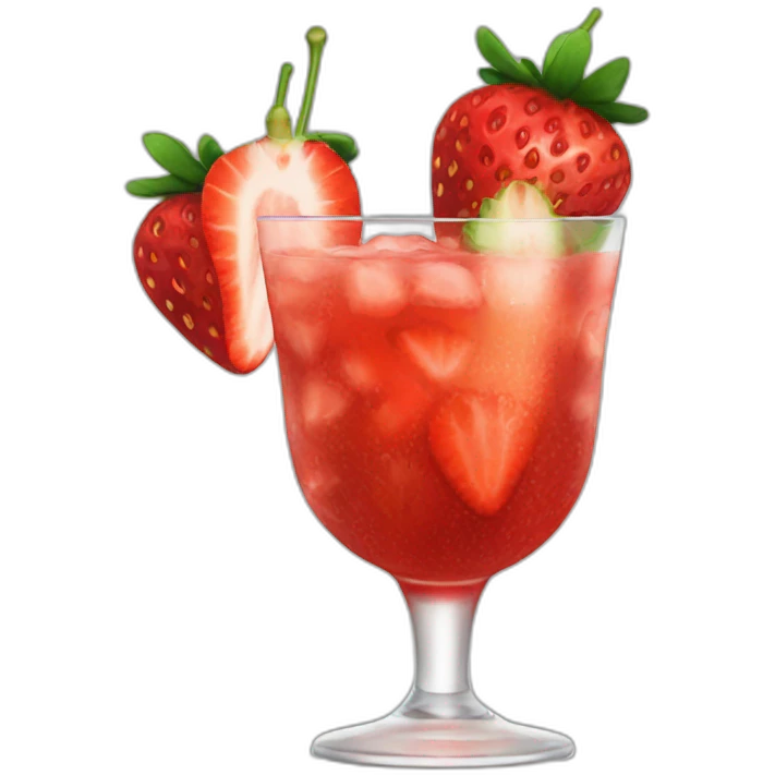Cocktail strawberries  emoji