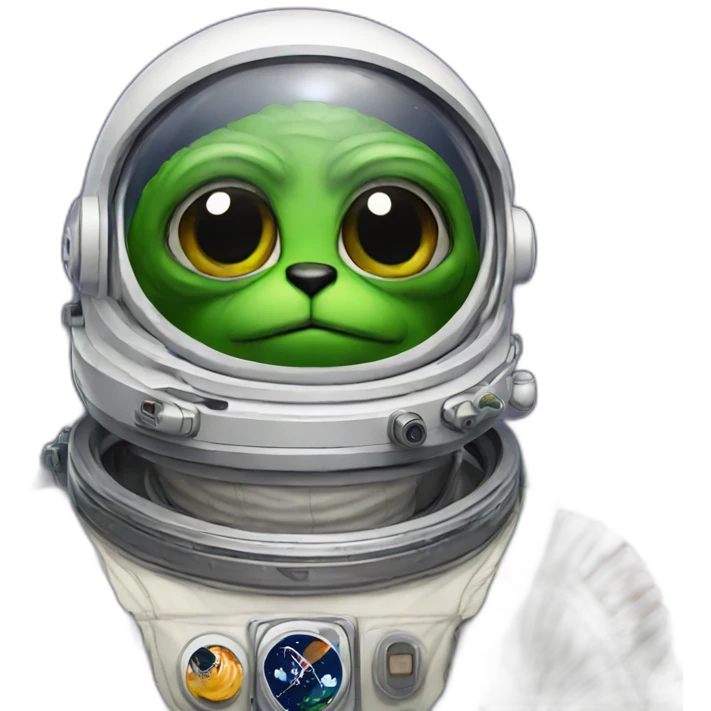 Astronaut pepe emoji