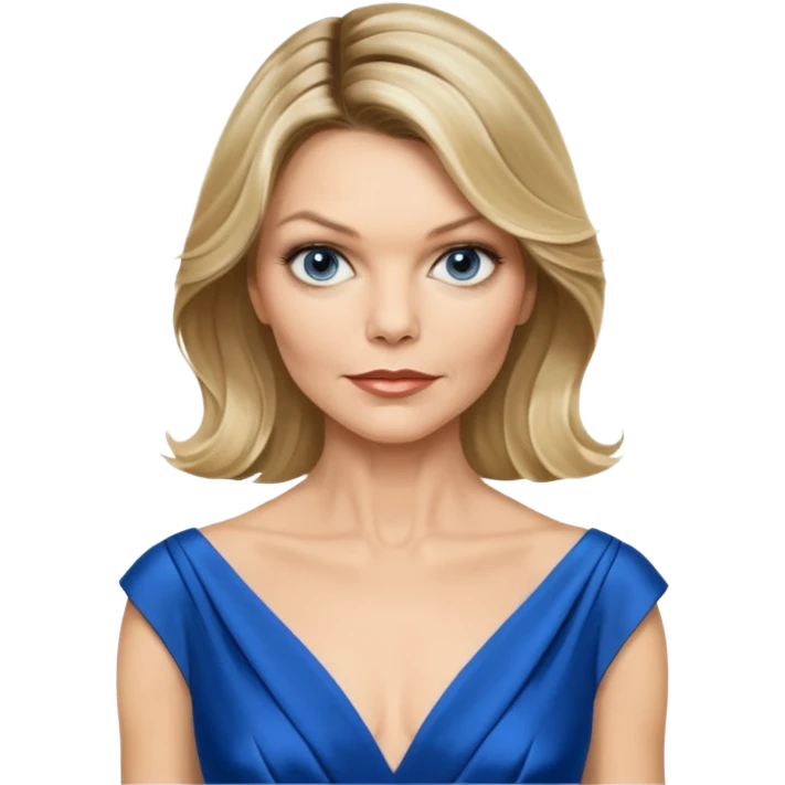 Michelle Pfeiffer blue dress emoji