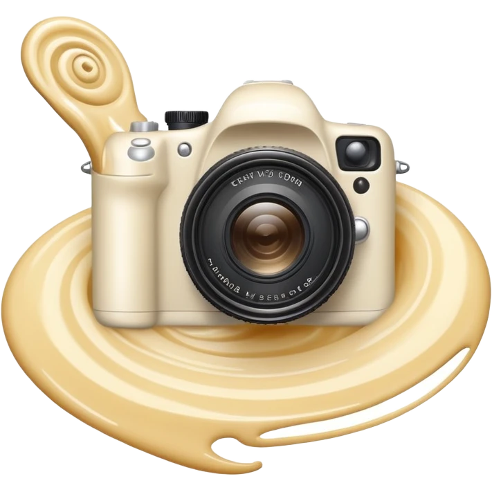 Camera cream  emoji