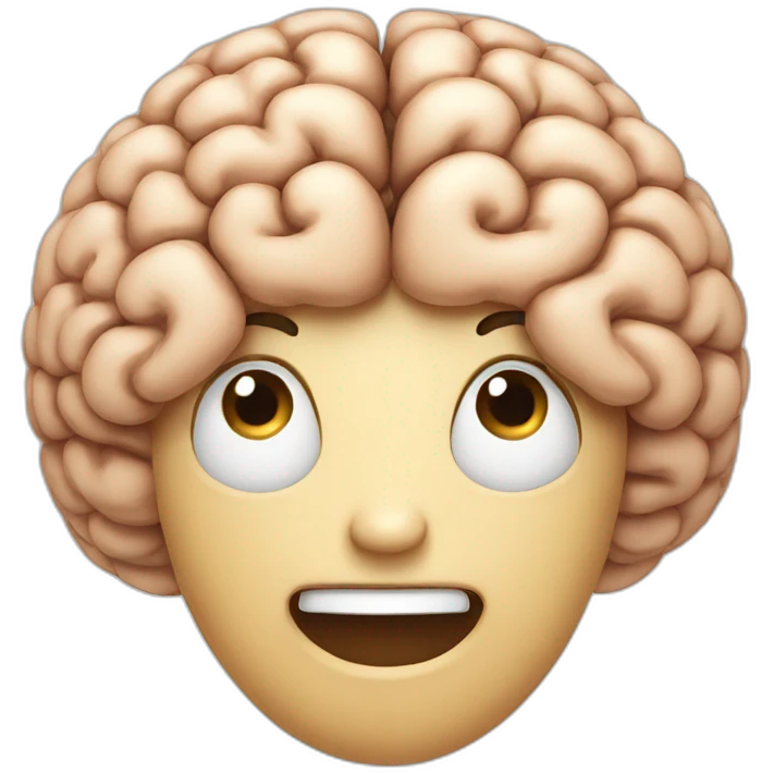 smiling brain emoji