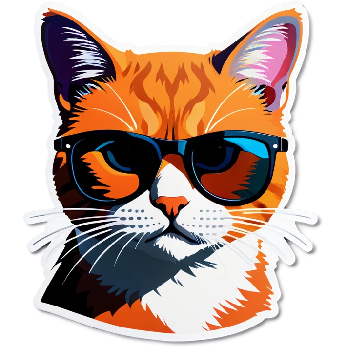 Cat with sunglasses emoji