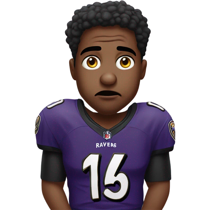 Sad ravens fan emoji