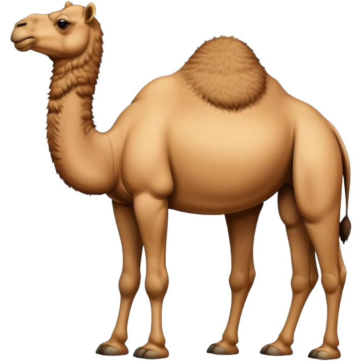camel with a hump on its belly emoji