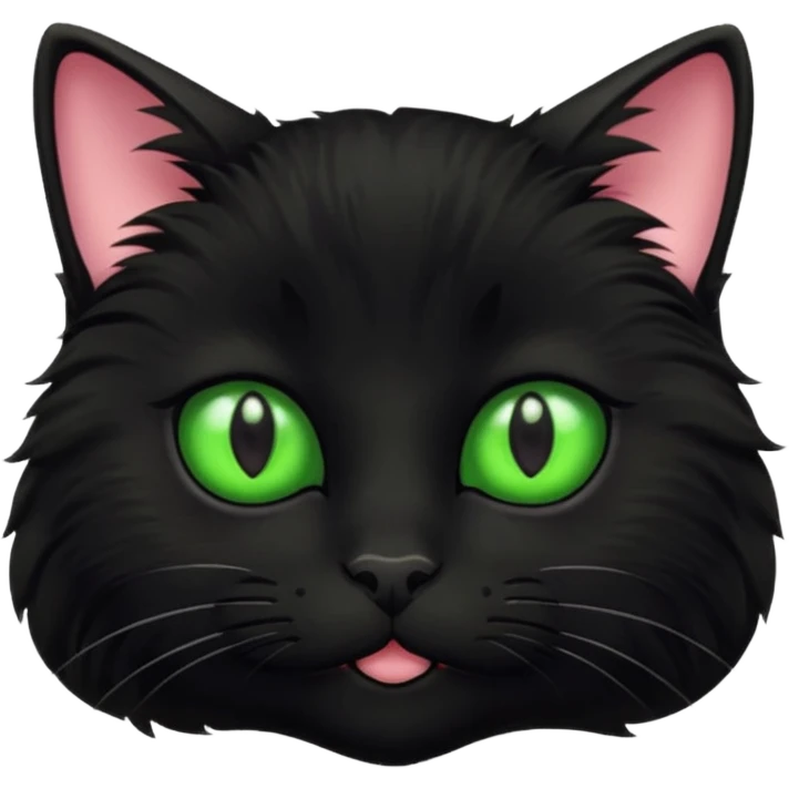 Black Kitty face emoji