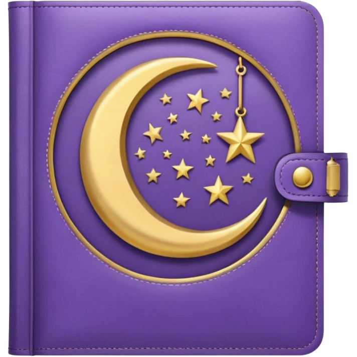 lilac diary moon emoji