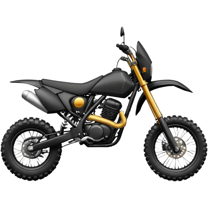 Moto cross noire emoji