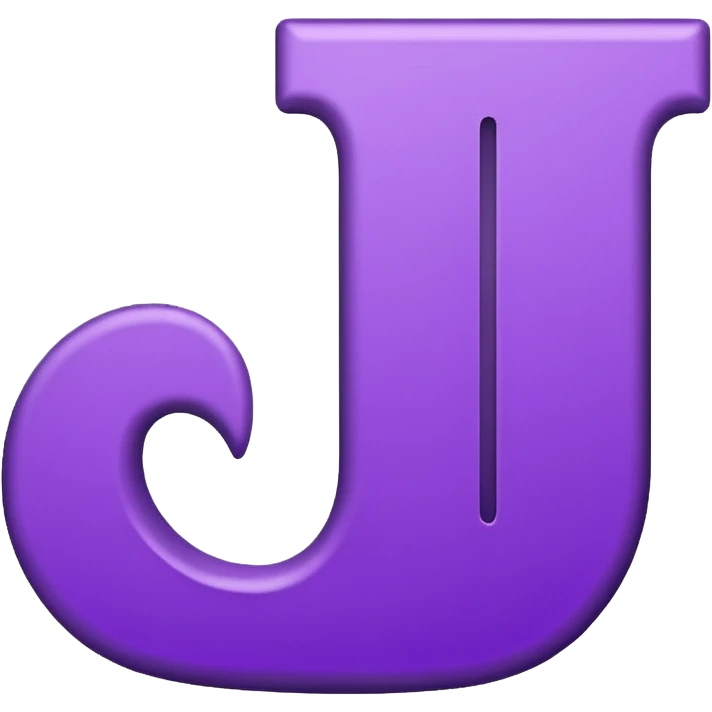purple capital letter "I" alphabet emoji