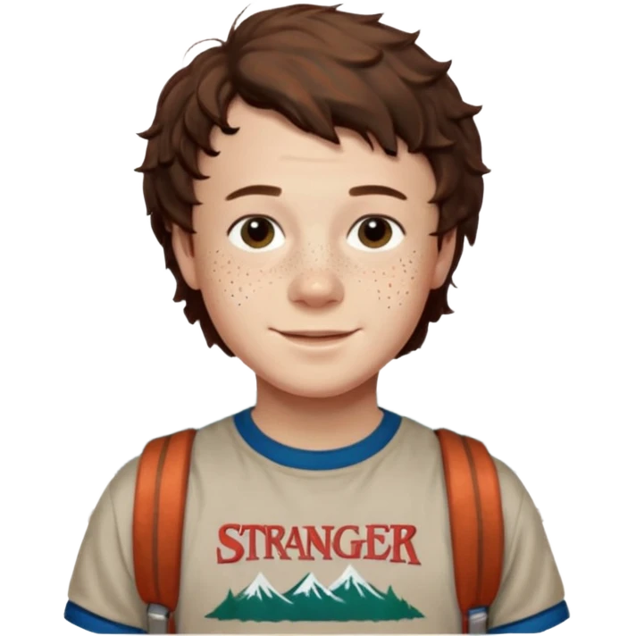 Dustin from stranger things emoji
