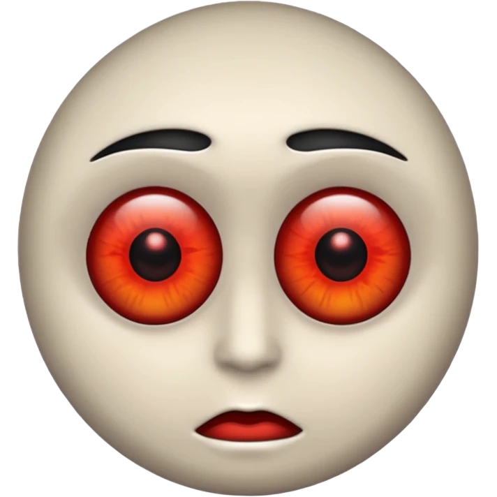 red eyes emoji