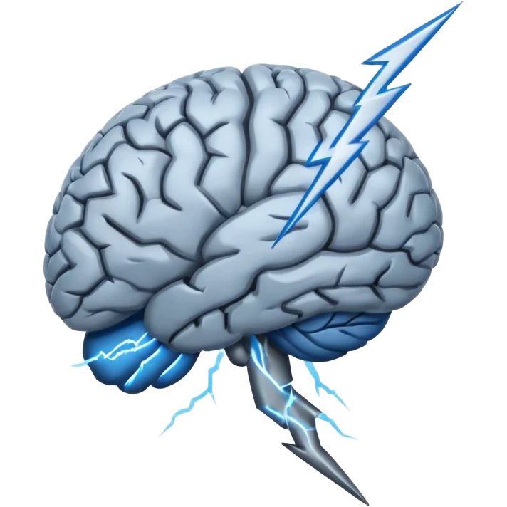 brain with lighting bolt emoji