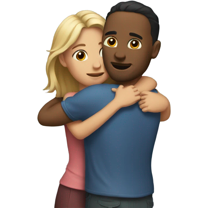 a couple hugging  emoji