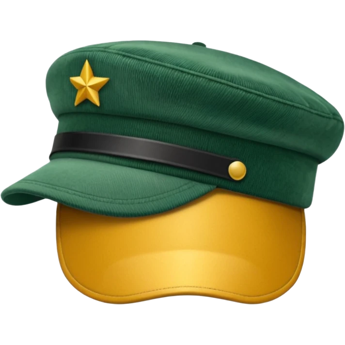 Corduroy cadet hat emoji