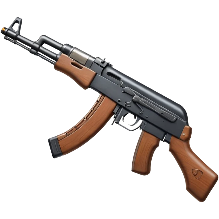 an ak47 with no stock emoji
