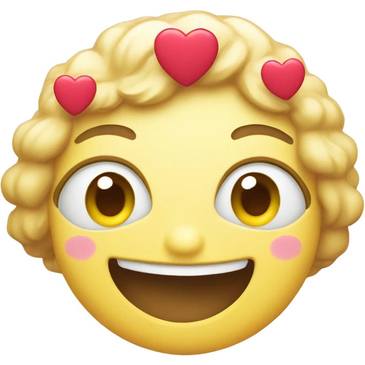 smile with hearts emoji