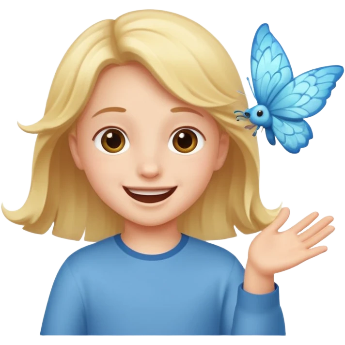 kid plays flutter emoji