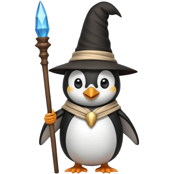 Penguin Wizard emoji