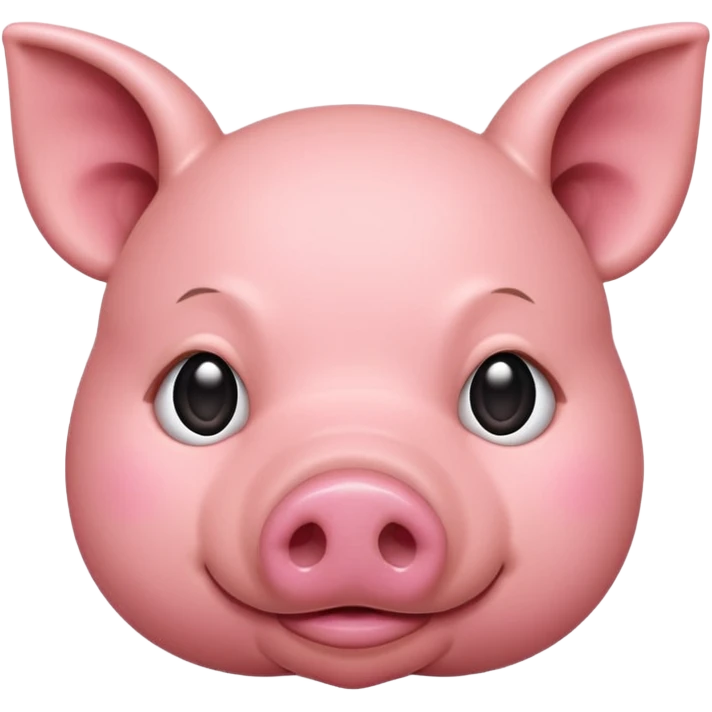 simple pig face emoji
