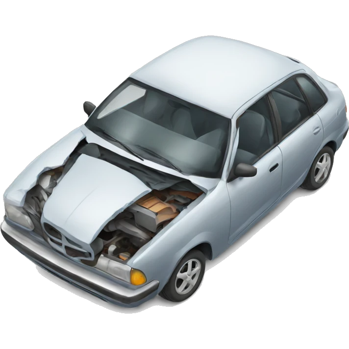 Broken car emoji