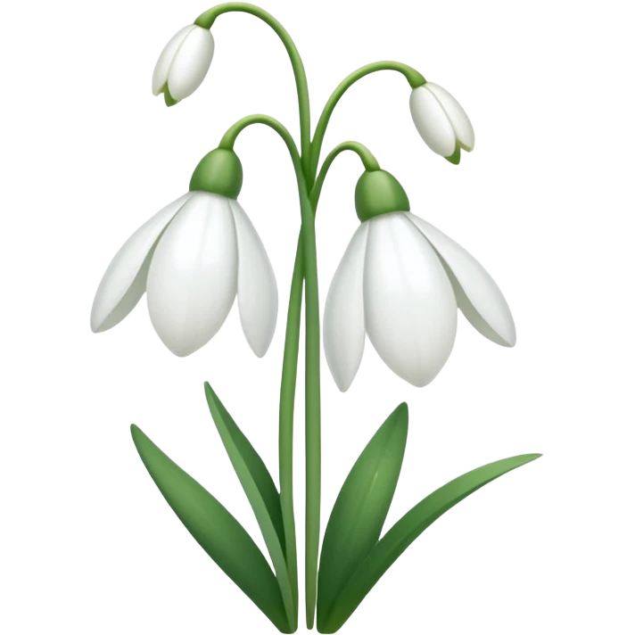 Snowdrop emoji