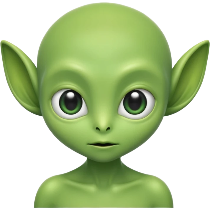 cute green alien emoji