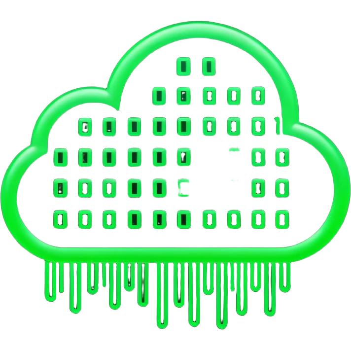 green binary emoji