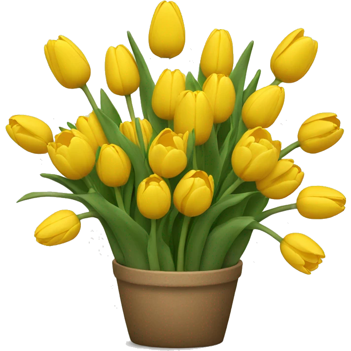 Yellow tulips  emoji
