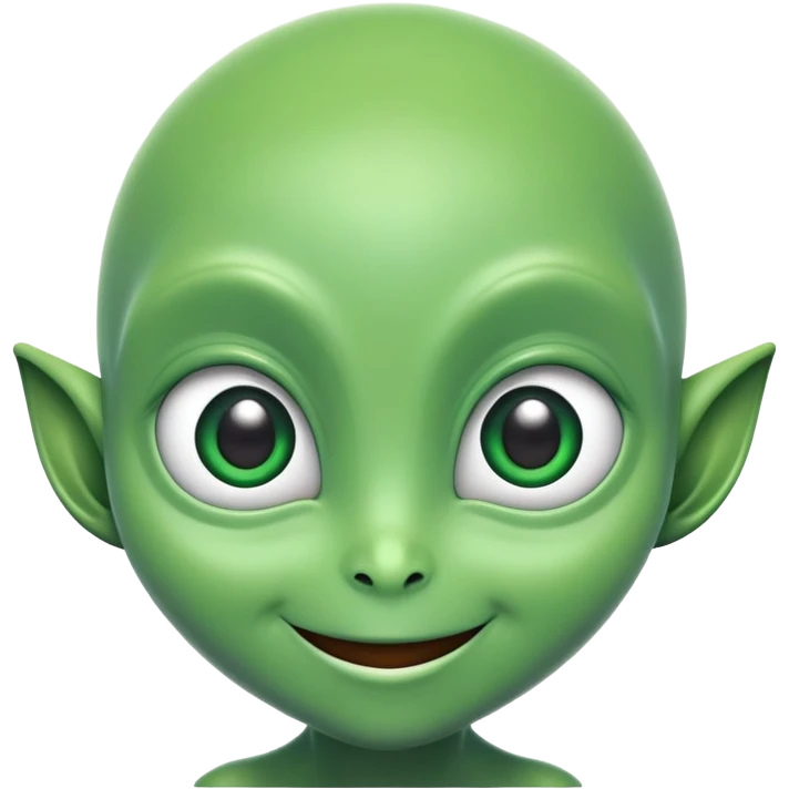 friendly alien emoji