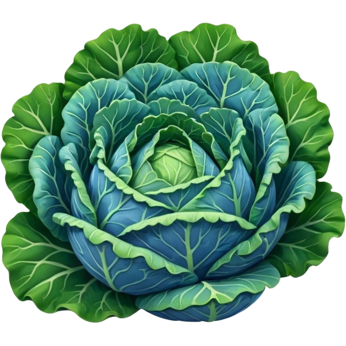blue Savoy cabbage emoji