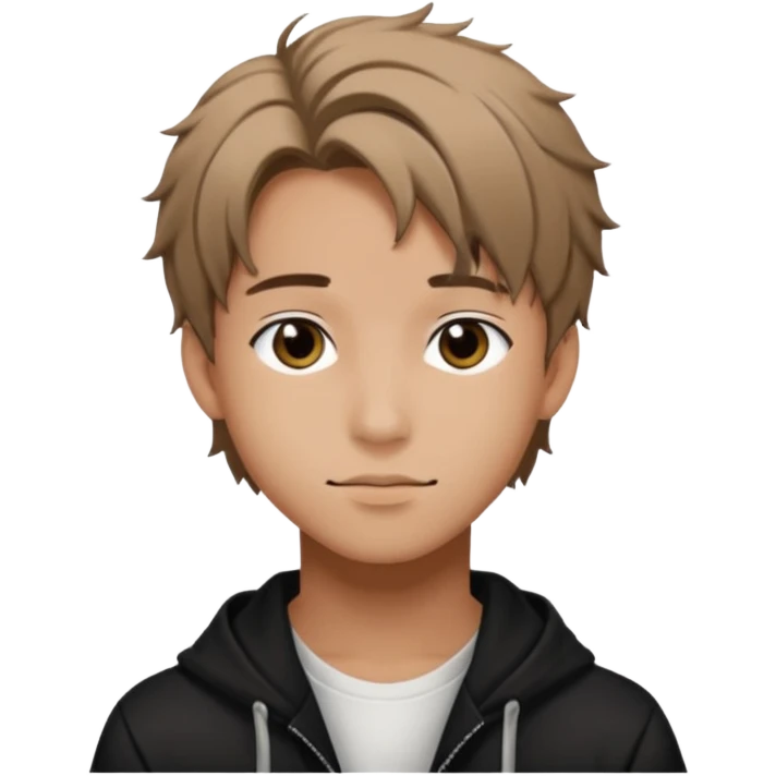 felix of stray kids brunnete emoji