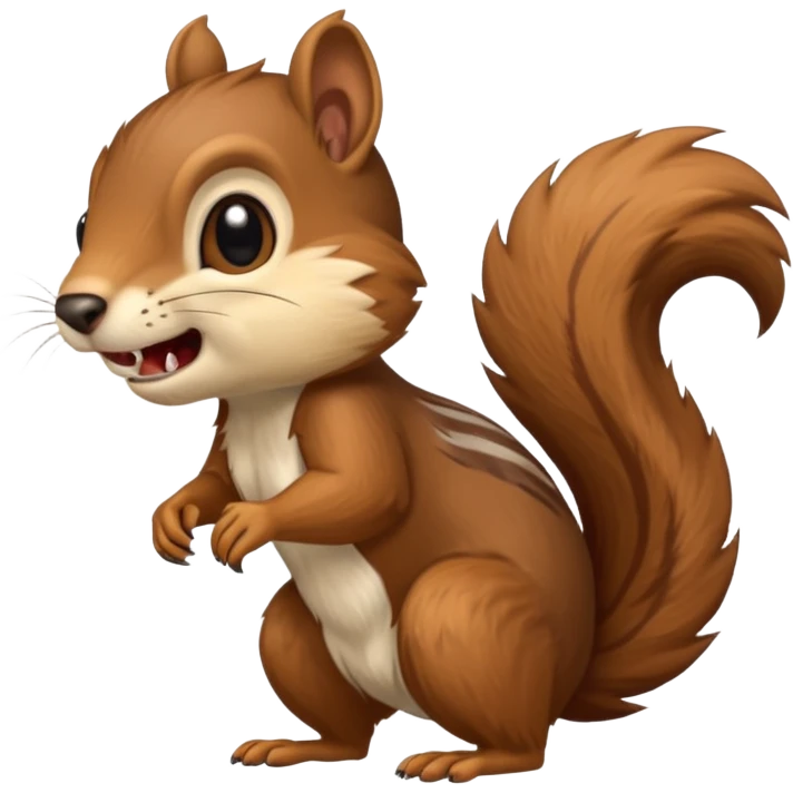 A prehistoric saber-tooth squirrel emoji