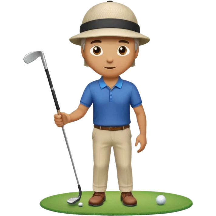 Fathers Day golfing emoji