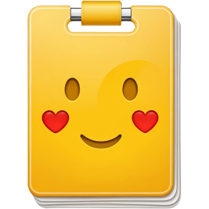 Yellow card emoji