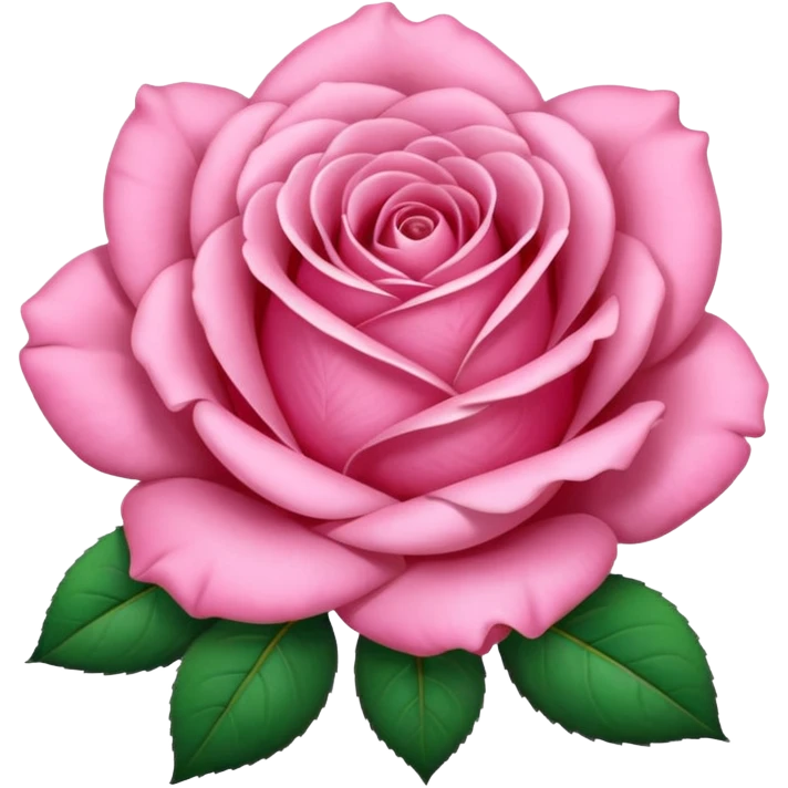 Pink rose emoji