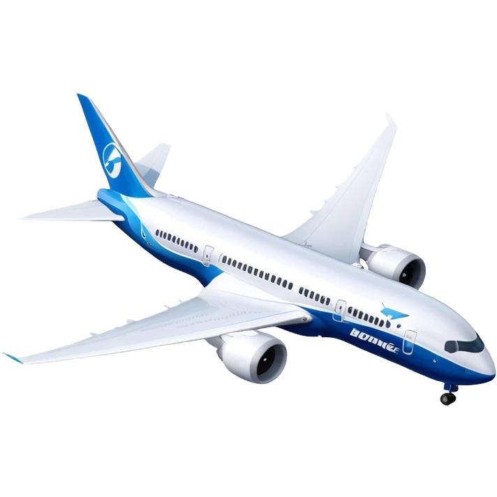 Boeing 787 Dreamliner - Boeing (Model Year: 2022) (Iconic colour: White with blue) emoji