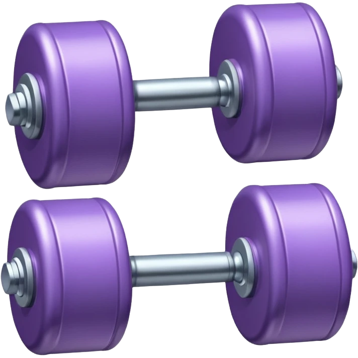 lilac dumbbell emoji