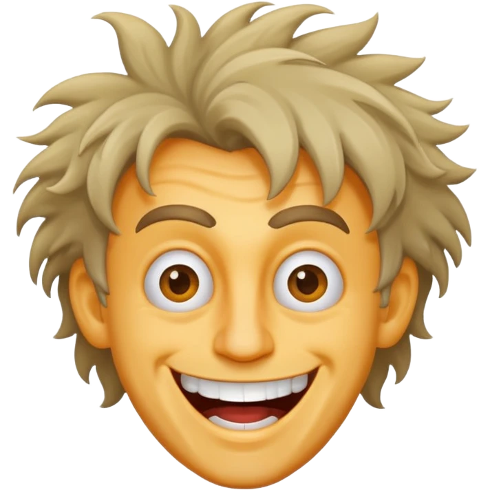 Funny man crazy emoji