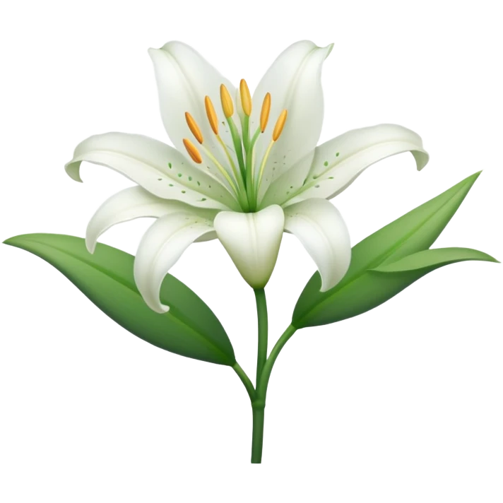 White lily emoji