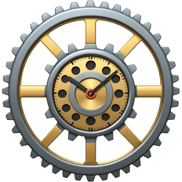 Clock Gear emoji