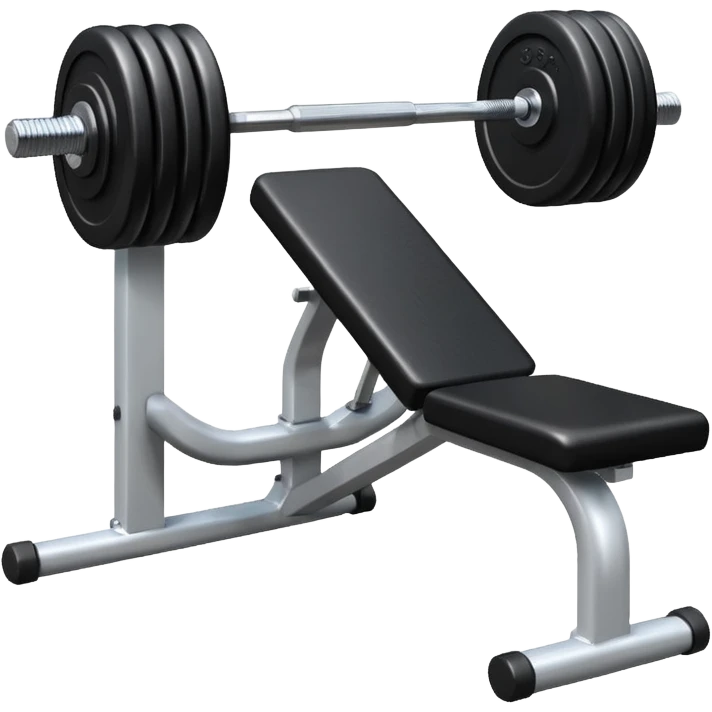 gym bench with a single dumbbell on it emoji