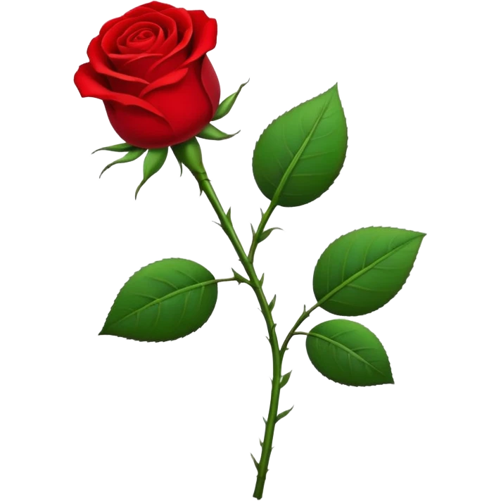 Una rosa roja caminando emoji