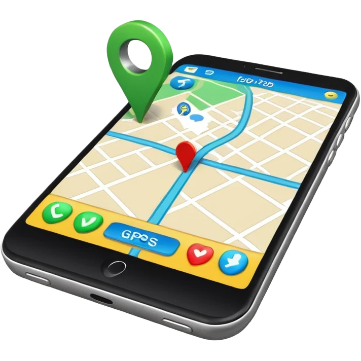 GPS screen emoji