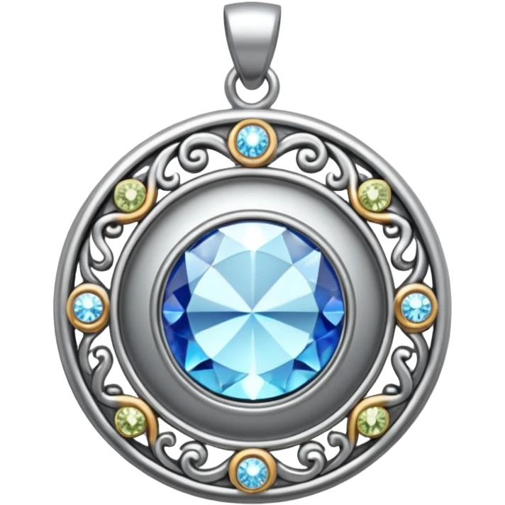 amulet pendant with sparkles emoji