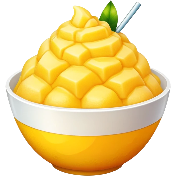 Mango shaved ice  emoji